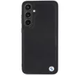 BMW BMHCS24S23RCGPK S24 , hátlap, bőr tok Signature Leather Crossing Lines Pattern, fekete
