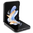 BMW Leather Carbon bőr tok Samsung Galaxy Z Flip 5, fekete