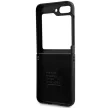 BMW Leather Carbon bőr tok Samsung Galaxy Z Flip 5, fekete