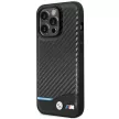 BMW iPhone 14 Pro Carbon MagSafe (BMHMP14L22NBCK) MagSafe hátlap, tok, fekete