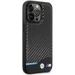 BMW iPhone 14 Pro Carbon MagSafe (BMHMP14L22NBCK) MagSafe hátlap, tok, fekete