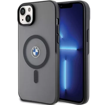   BMW BMHMP14MDSLK Signature MagSafe iPhone 14 Plus 6.7", hátlap, tok, fekete