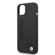 BMW iPhone 14 Plus Silicone Signature Logo Magsafe (BMHMP14MSLBLBK) hátlap, tok, fekete