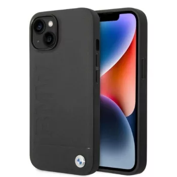   BMW BMHMP14MSLLBK iPhone 14 Plus/15 Plus 6,7", Signature Logo Imprint Magsafe hátlap, tok, fekete