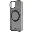 BMW BMHMP14SHGPK iPhone 14 6.1" Grey Pattern MagSafe hátlap, tok, fekete