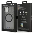 BMW BMHMP14SHGPK iPhone 14 6.1" Grey Pattern MagSafe hátlap, tok, fekete