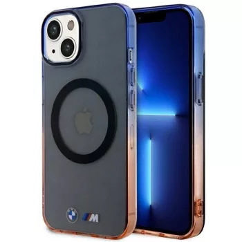   BMW BMHMP14SHTGE iPhone 14 6.1" Gradient Bumper MagSafe hátlap, tok, szürke