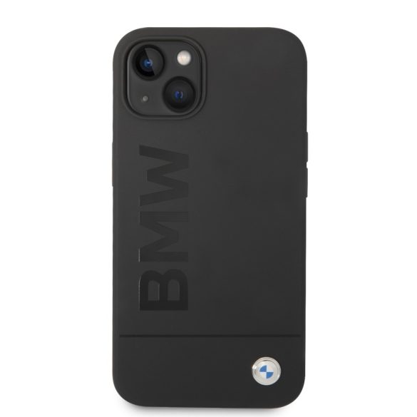 BMW iPhone 14 Silicone Signature Logo Magsafe (BMHMP14SSLBLBK) hátlap, tok, fekete