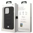 BMW BMHMP14X22RPSK bőr tok Leather Seats Pattern MagSafe iPhone 14 Pro Max 6.7", fekete