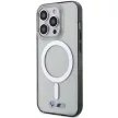 BMW iPhone 14 Pro Max 6.7" transparent hátlap, tok, Silver Ring MagSafe (BMHMP14XHCRS) hátlap, tok, átlátszó