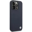 BMW BMHMP14XSILNA Silicone Metal Logo MagSafe iPhone 14 Pro Max 6.7" hátlap, sötétkék