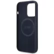 BMW BMHMP14XSILNA Silicone Metal Logo MagSafe iPhone 14 Pro Max 6.7" hátlap, sötétkék