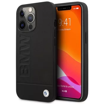  BMW BMHMP14XSLLBK Signature Logo Imprint Magsafe iPhone 14 Pro Max 6,7" hátlap, tok, fekete