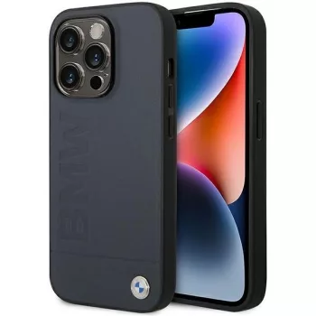   BMW BMHMP14XSLLNA iPhone 14 Pro Max 6,7", Hot Stamp MagSafe hátlap, tok, sötétkék