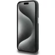 BMW iPhone 15 Pro Signature Wrapped Metal MagSafe (BMHMP15L23PUFWK) MagSafe hátlap, tok, fekete