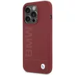 BMW BMHMP15LSLBLBLRE iPhone 15 Pro 6.1", Silicone Big Logo MagSafe hátlap, tok, bordó