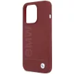 BMW BMHMP15LSLBLBLRE iPhone 15 Pro 6.1", Silicone Big Logo MagSafe hátlap, tok, bordó
