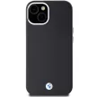 BMW iPhone 15 Signature Wrapped Metal MagSafe (BMHMP15S23PUFWK) MagSafe hátlap, tok, fekete