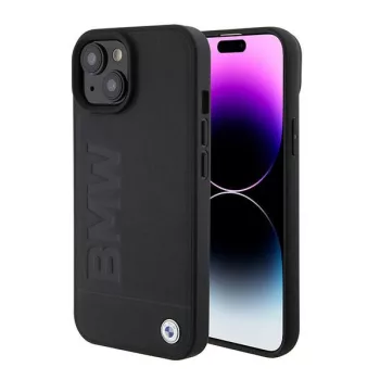   BMW iPhone 15 Magsafe Signature Logo Imprint (BMHMP15SSLLBK) MagSafe hátlap, tok, fekete