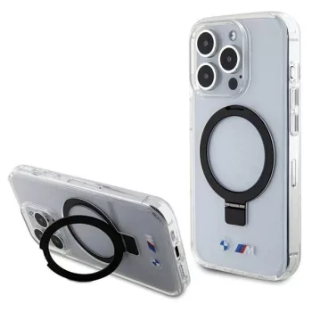   BMW BMHMP15XURST Ring Stand M Collection MagSafe iPhone 15 Pro Max 6.7" gyűrűs tok, átlátszó