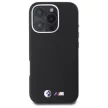 BMW iPhone 16 Pro M Smooth Full Wrapped Metal (BMHMP16L23PMWK) MagSafe hátlap, tok, fekete