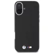 BMW iPhone 16 M Smooth Full Wrapped Metal MagSafe (BMHMP16S23PMWK) MagSafe hátlap, tok, fekete