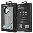 BMW iPhone 16 M Perforated Tricolor Line MagSafe (BMHMP16S23PUPDG) MagSafe hátlap, tok, szürke