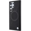 BMW Samsung Galaxy S24 Ultra Signature Leather Half Textured & Circle MagSafe (BMHMS24L23RTPK) MagSafe hátlap, tok, fekete