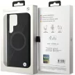 BMW Samsung Galaxy S24 Ultra Signature Leather Half Textured & Circle MagSafe (BMHMS24L23RTPK) MagSafe hátlap, tok, fekete
