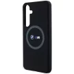 BMW BMHMS24M23SROK M Silicone Printed Ring MagSafe hátlap, tok Samsung Galaxy S24 Plus, fekete