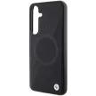 BMW BMHMS24S23RTPK S24 , hátlap, bőr tok Signature Leather Half Textured & Circle MagSafe, fekete