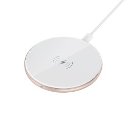   Devia Aurora Wireless charger, vezeték nélküli Qi töltő, fehér
