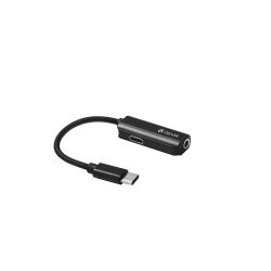   Devia Smart USB Type-C átalakító 3,5mm jack és Type-C, fekete