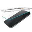Spigen Glass EZ Fit iPhone 15 kijelzővédő üvegfólia felrakó kerettel, átlátszó