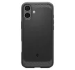 Spigen Rugged Armor Mag Magsafe case iPhone 16 MagSafe ütésálló hátlap, tok, matt, fekete