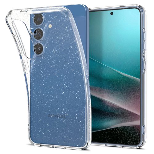 Spigen Liquid Crystal Glitter Samsung Galaxy S25 tok, átlátszó