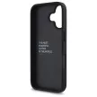 BMW case iPhone 16 6,1" BMHCP16SGSPCCK Hardcase M Grip Stand Smooth and Carbon tok, fekete