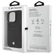BMW case iPhone 16 Pro Max 6,9" BMHCP16X22RSEPK Hardcase Sign Leather Cardslot tok, fekete