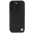 BMW case iPhone 16 Pro Max 6,9" BMHCP16XSLLBK Hardcase Leather Hot Stamp tok, fekete