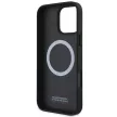 BMW case iPhone 16 6,1" BMHMP16S23PUTRK Hardcase M Meshed Tricolor Stripes MagSafe tok, fekete