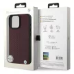 BMW BMHMP16X23RDDR iPhone 16 Pro Max 6.9" tok, piros hardcase Sign Leather Diamond Metal Logo MagSafe