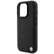 BMW case iPhone 16 Pro Max 6,9" BMHMP16XSLLBK Hardcase Leather Hot Stamp MagSafe tok, fekete