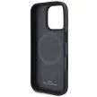 BMW case iPhone 16 Pro Max 6,9" BMHMP16XSLLBK Hardcase Leather Hot Stamp MagSafe tok, fekete