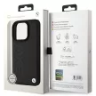 BMW case iPhone 16 Pro Max 6,9" BMHMP16XSLLBK Hardcase Leather Hot Stamp MagSafe tok, fekete