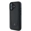 Mercedes case iPhone 16 6,1" MEHCP16SARMBK Hardcase Leather Urban tok, fekete