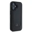 Mercedes case iPhone 16 6,1" MEHCP16SARMBK Hardcase Leather Urban tok, fekete