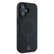 Mercedes case iPhone 16 Plus 6,7" MEHMP16M23RCMK Hardcase Smooth Leather MagSafe tok, fekete
