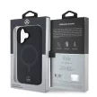Mercedes case iPhone 16 Plus 6,7" MEHMP16M23RCMK Hardcase Smooth Leather MagSafe tok, fekete