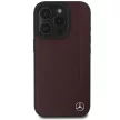 Mercedes MEHMP16X23RBGVR iPhone 16 Pro Max 6.9" tok, piros hardcase MB Wood Imitation Leather MagSafe