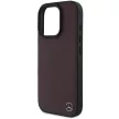 Mercedes MEHMP16X23RBGVR iPhone 16 Pro Max 6.9" tok, piros hardcase MB Wood Imitation Leather MagSafe